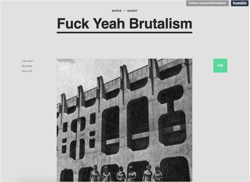 Fuck yeah brutalism