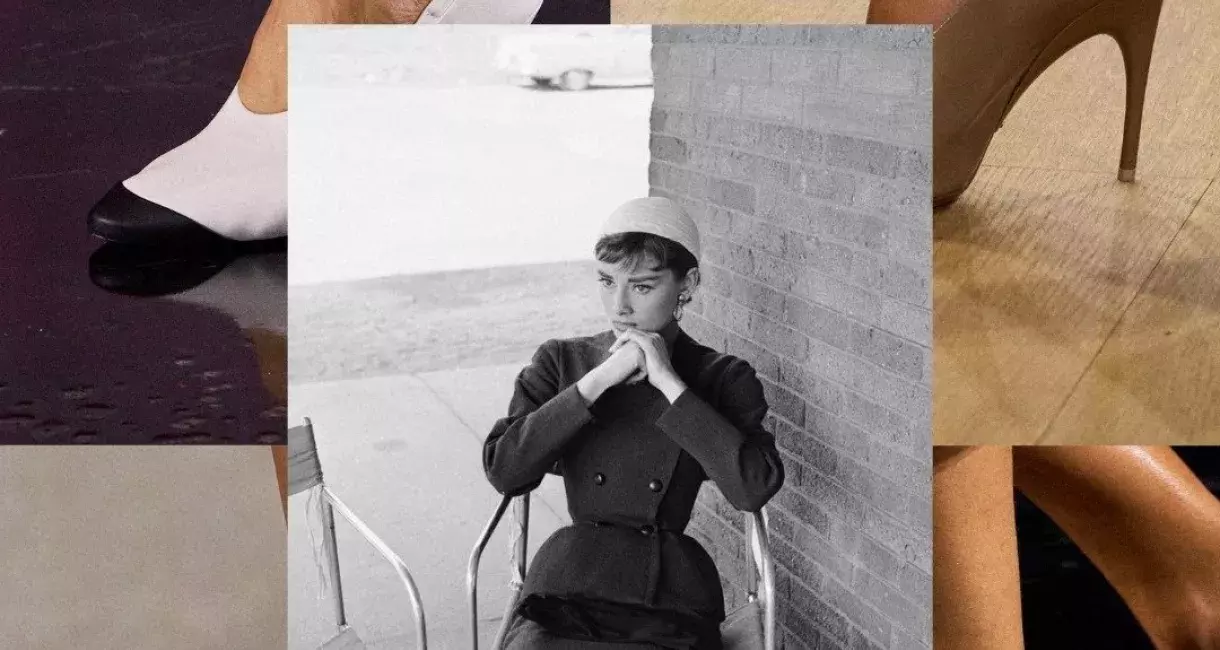 Audrey Hepburn, glove pumps