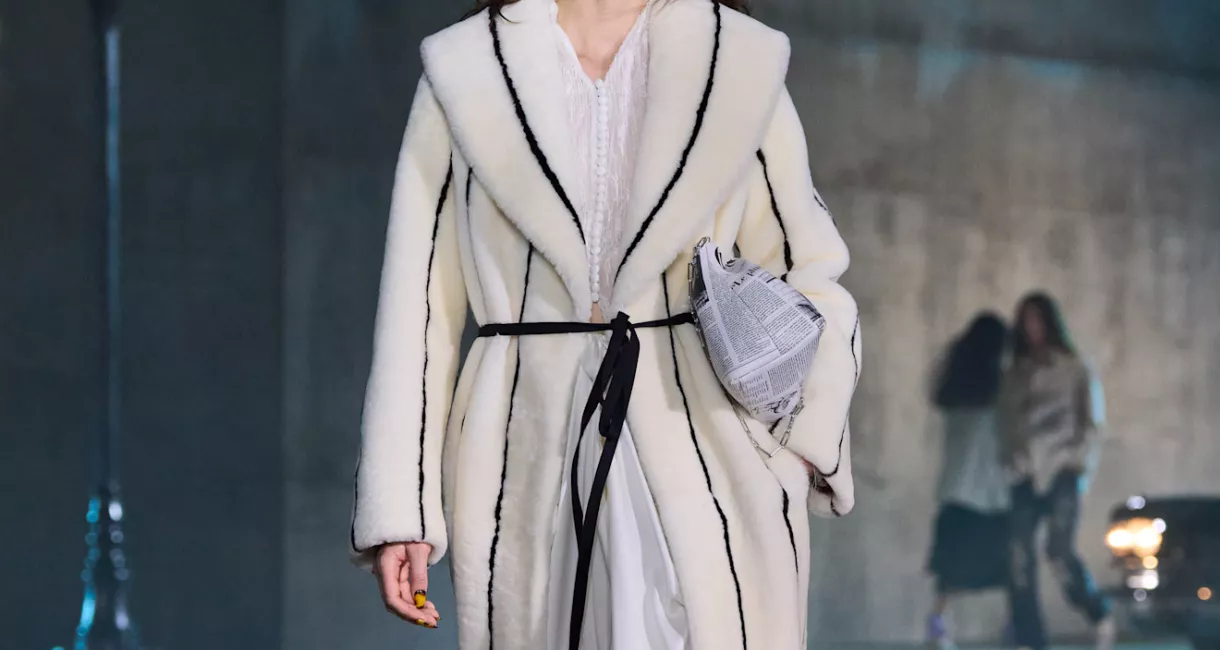 Dior newspaper print