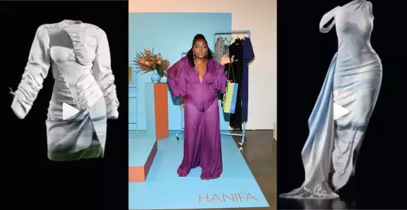 Značka Hanifa použila pro představení své kolekce 3D modelky