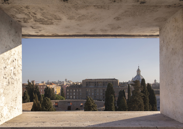Výhled z budoucího Bulgari hotelu v Římě