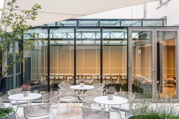 Maxmilian Hotel Prague Terasa