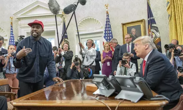 Kanye West & Trump v Bílém domě