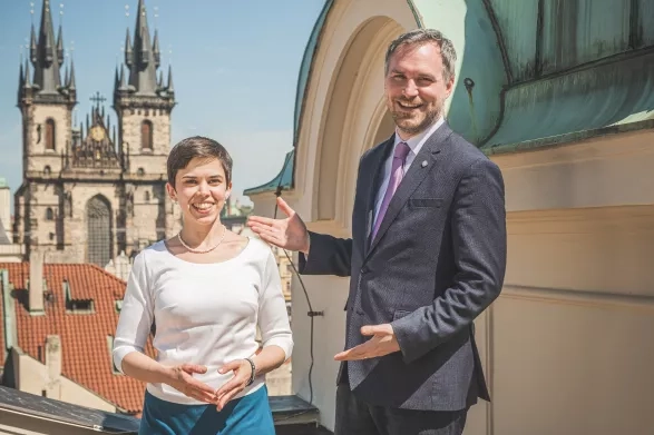 Olga Richterová se Zdeňkem Hřibem