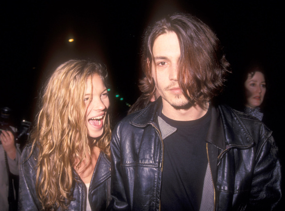 Kate Moss and Johnny Depp 