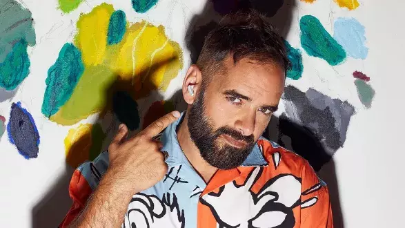 Jiří Burian a sluchátka od Huawei