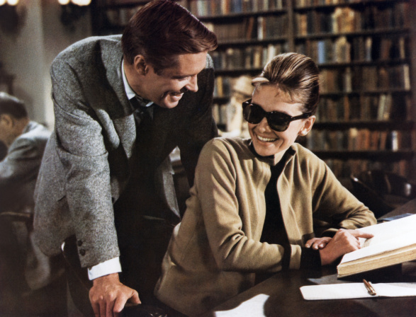 George Peppard and Audrey Hepburn