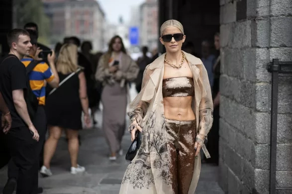 Milánský street style Milánský street style