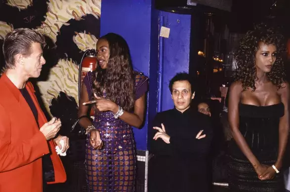 David Bowie, Naomi Campbell, Azzedine Alaïa a Iman David Bowie, Naomi Campbell, Azzedine Alaïa a Iman
