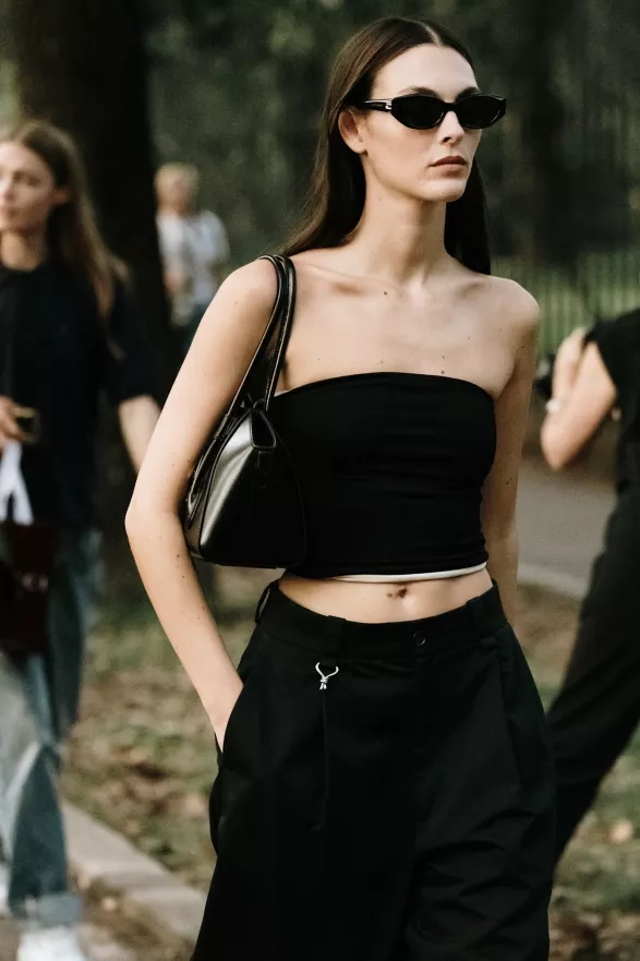Vittoria Ceretti, Miláno, streetstyle, SS25 Vittoria Ceretti, Miláno, streetstyle, SS25
