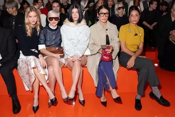 Milan fashion week front row