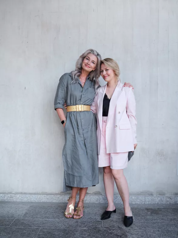 Pavlína Pořízková & Thea Prokop před ELLE Talk Pavlína Pořízková & Thea Prokop před ELLE Talk