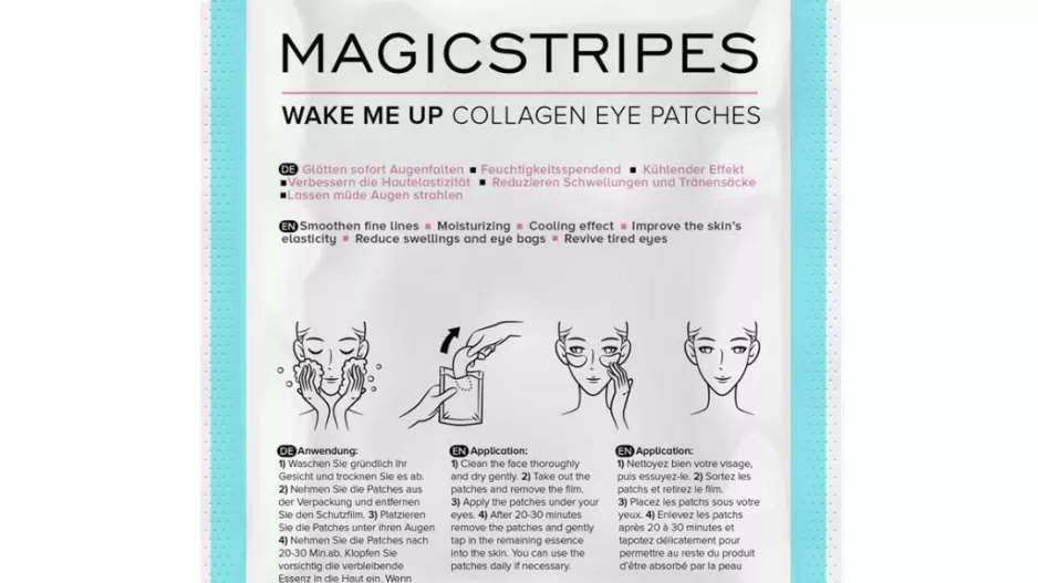 Magicstripes, "WAKE ME UP" kolagenová páska na oční okolí Magicstripes, "WAKE ME UP" kolagenová páska na oční okolí