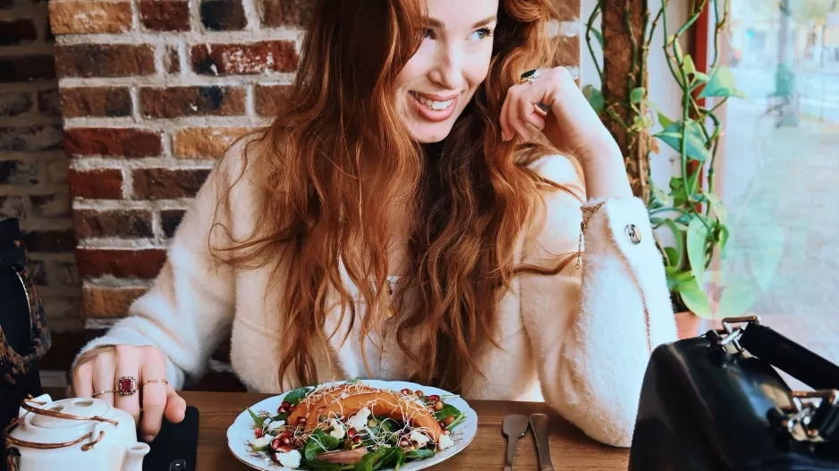Pauza na oběd s kamarádkou Alex Sedláčkovou v Cafefinu.
