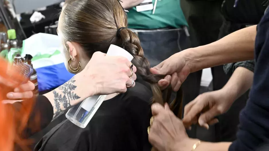 JONATHAN SIMKHAI backstage, NYFW fall/winter 2020