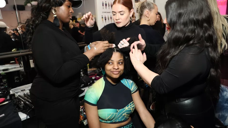 CHROMAT backstage NYFW fall/winter 2020