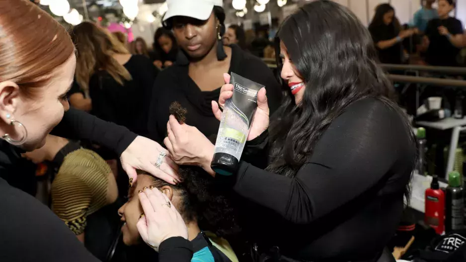 CHROMAT backstage NYFW fall/winter 2020