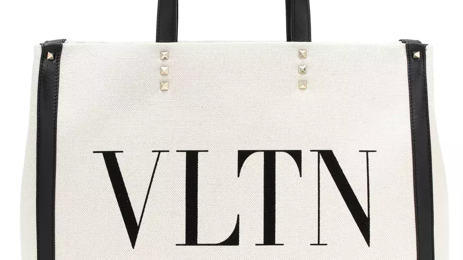 Valentino Garavani Grande Plage Medium VLTN Canvas Tote bag