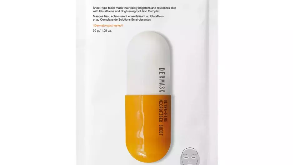 Pleťová maska pro projasnění pleti, Dermask Micro Jet Brightening Solution, DR JART+, prodává Sephora.cz, 170 Kč 