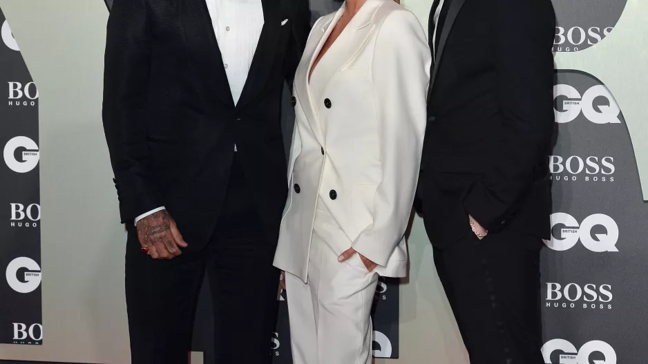 David a Victorie Bekcham a Brooklyn Beckham