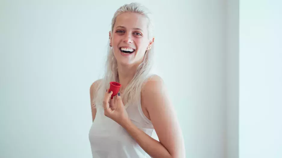 Terezie Kovalová s kalíškem Whoop.de.doo