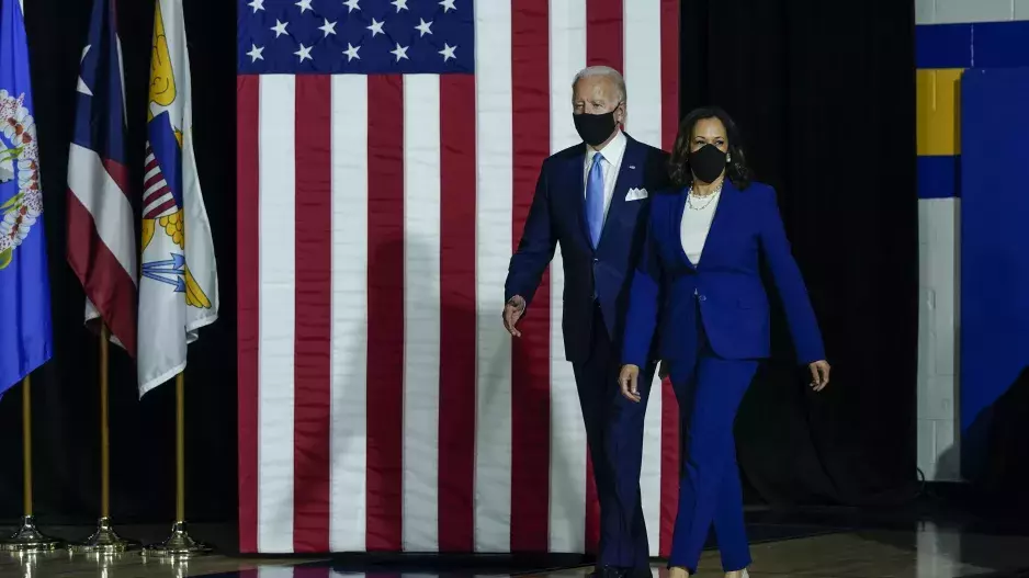 Kamala Harris a vítězný kandidát na hlavu USA Joe Biden | srpen 2020