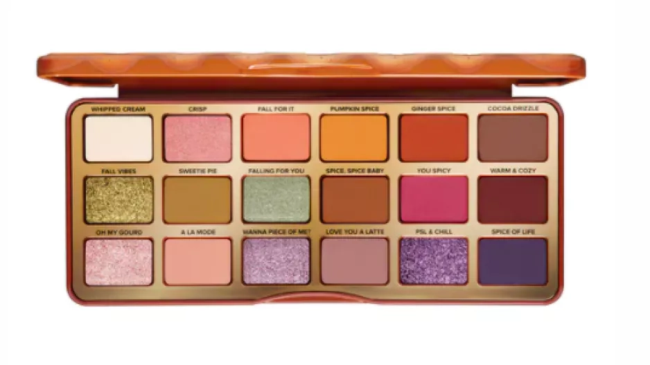 Too Faced, Pumpkin Spice Palette, 1 400 Kč.