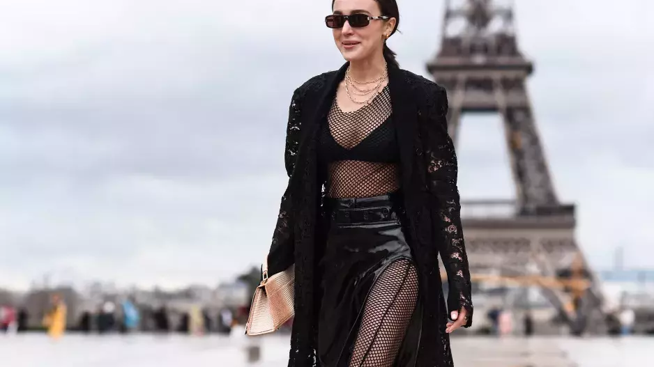 Modern black dress