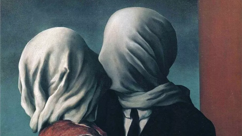Milenci, 1928, René Magritte