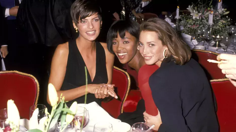 Linda Evangelista, Naomi Campbell a Christy Turlington 