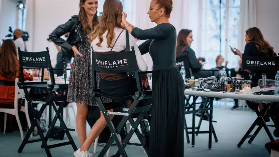 Oriflame make-up v zákulisí Schwarzkopf ELite Model Look 2021 Oriflame make-up v zákulisí Schwarzkopf ELite Model Look 2021