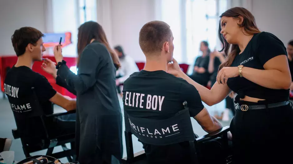 Oriflame make-up v zákulisí Schwarzkopf ELite Model Look 2021 Oriflame make-up v zákulisí Schwarzkopf ELite Model Look 2021