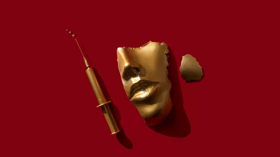Gold face