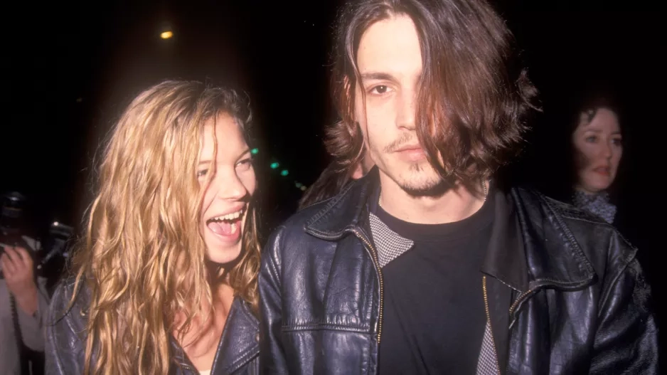 Kate Moss and Johnny Depp 