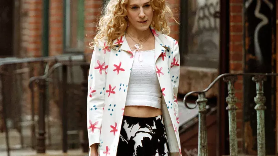 Sarah Jessica Parker na natáčení Sex and The City 