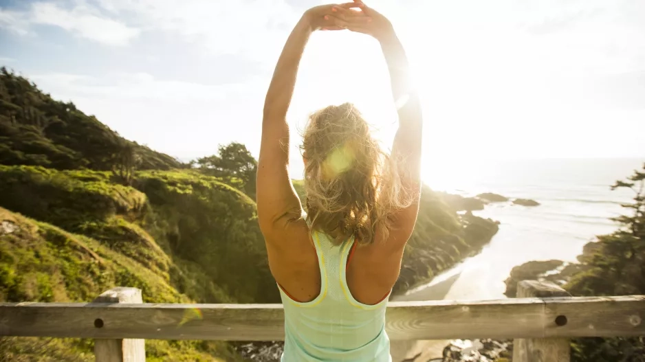 Woman running for exercise