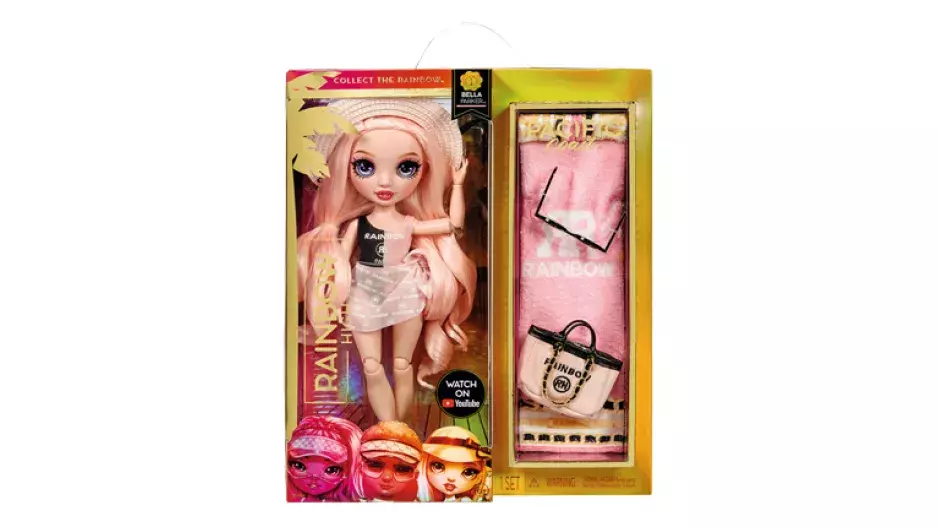 Stylová panenka Bella Parker (1029 Kč), které to bude nejvíc slušet na pláži společně s jejími šesti přáteli. Přidejte se k nim a užijte si parádní den u vody! www.mgae.cz 