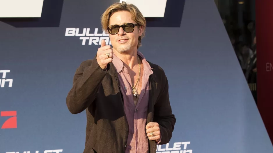 Brad Pitt na premiéře filmu "Bullet Train"