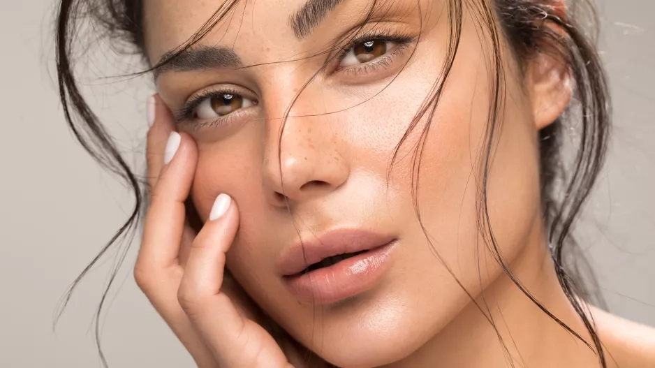 Portrait of young brunette