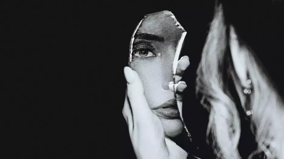 Black and white portrait
