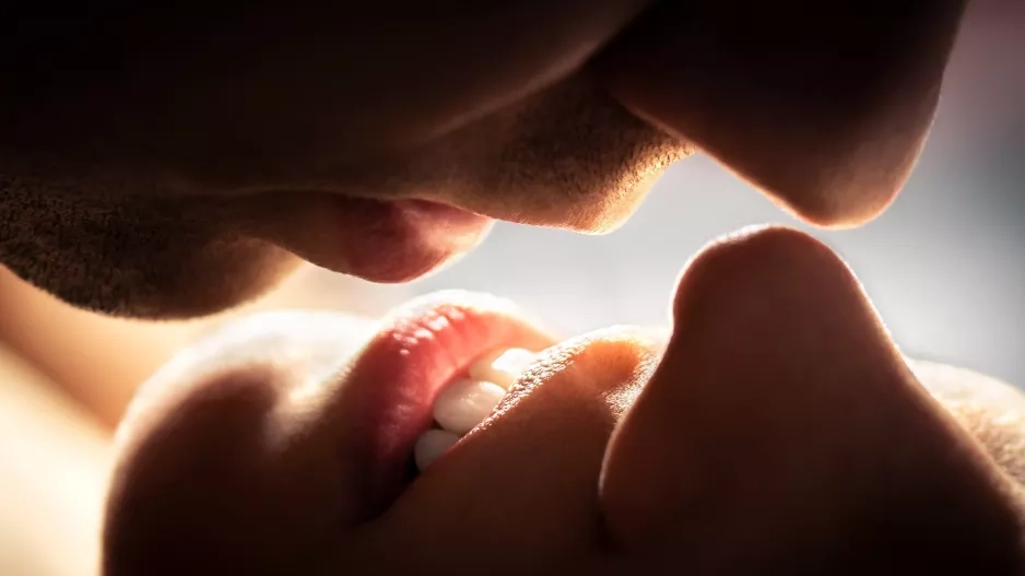 Couple kissing