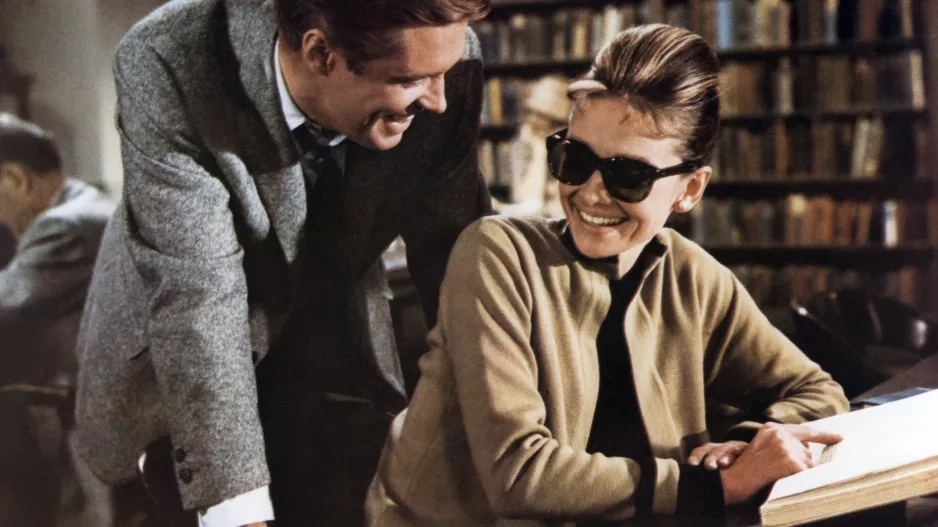 George Peppard and Audrey Hepburn
