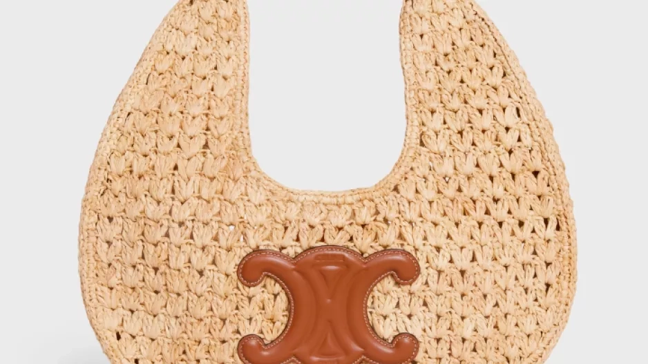 Kabelka z proutí a slámy