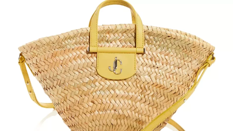 Kabelka z proutí a slámy