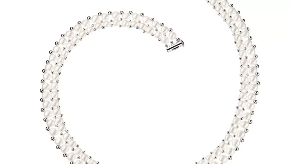 Apart, Stříbrný náhrdelník s perlami