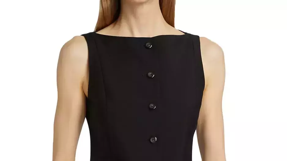 Róhe, Wool-Mohair Boatneck Waistcoat Top