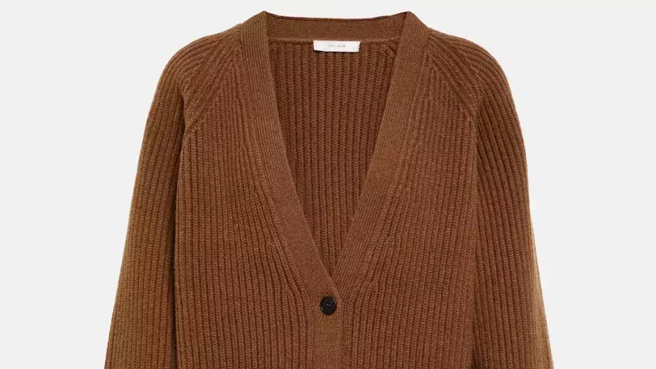 Dlouhý cardigan z vlny a kašmíru, The Row