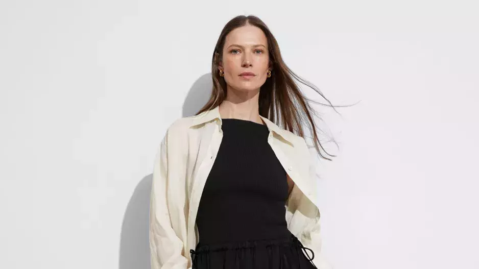 Skládaná midi sukně se stahovací šňůrkou, & Other Stories