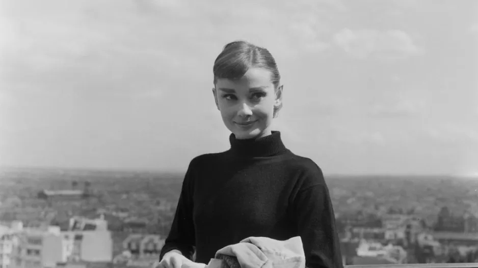 Audrey Hepburn, černý rolák