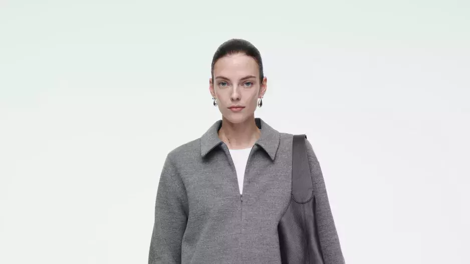 Barrel-leg kalhoty z vlny